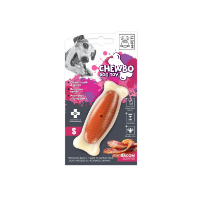 M-Pets Chewbo Bone Et Aromalı Kemik Köpek Oyuncağı 10x3x2cm (Turuncu)