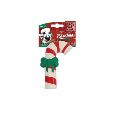 M-Pets Christmas Şeker Kamışı Köpek Oyuncağı 6,5x12x3cm (Kırmızı)