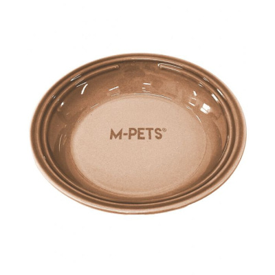 M-Pets Petjoy Flatty Seramik Mama Ve Su Kabı 250ml (Kahverengi)