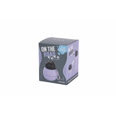 M-Pets On The Road Köpekler İçin Katlanır Seyahat Su Kabı 550ml (Mor)