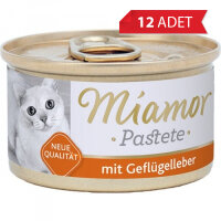 Miamor Pastete Ciğerli Yetişkin Kedi Konservesi 85gr (12 Adet)