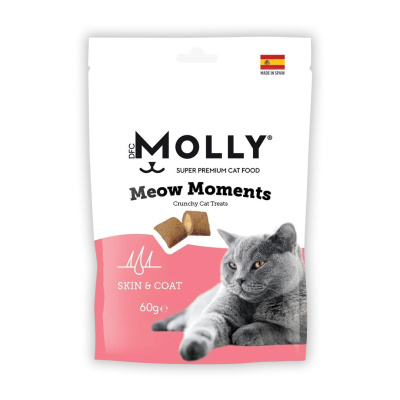 Molly Meow Moments Skin&Coat Deri ve Tüy Bakımı İçin Kedi Ödül Maması 60gr
