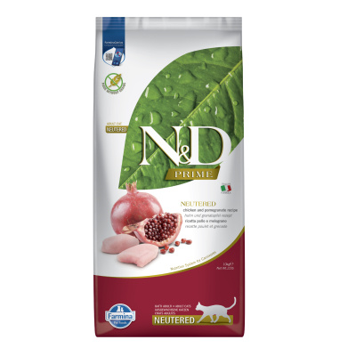 N&D Prime Tavuklu ve Narlı Tahılsız Kısırlaştırılmış Kedi Maması 10kg