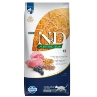 N&D Ancestral Grain Kuzu Etli ve Yaban Mersinli Ata Tahıllı Yetişkin Kedi Maması 10kg