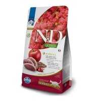 N&D Quinoa Tüy Yumağı Önleyici Ördekli Elmalı ve Kızılcıklı Tahılsız Yetişkin Kedi Maması 1,5kg