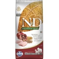 N&D Ancestral Grain Tavuklu ve Narlı Orta ve Büyük Irk Ata Tahıllı Yetişkin Köpek Maması 12kg