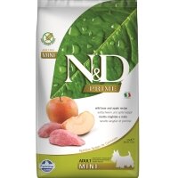 N&D Prime Yaban Domuzlu ve Elmalı Küçük Irk Tahılsız Yetişkin Köpek Maması 2,5kg