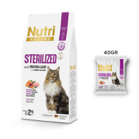 Nutri Feline Somonlu Tahılsız Kısırlaştırılmış Tester Kedi Maması 40gr