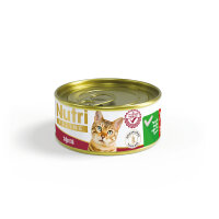 Nutri Feline Kıyılmış Sığır Etli Tahılsız Yetişkin Kedi Konservesi 85gr