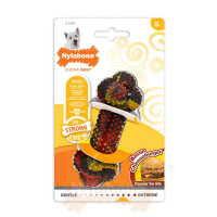 Nylabone Domuz Pastırması ve Cheeseburger Aromalı Köpek Çiğneme Kemiği 12cm [S]