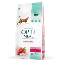 Optimeal Extra Taste Seçiçi Kediler için Dana Etli Yetişkin Kedi Maması 10kg