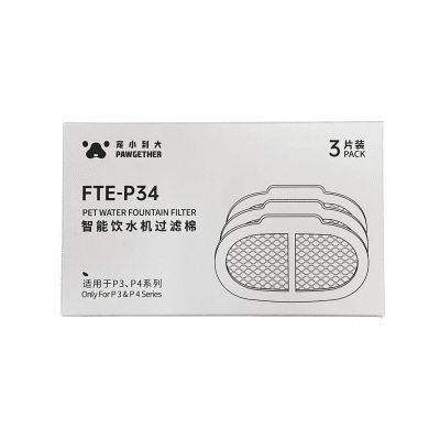 Pawgether FTE-P34 Pure 3S-4S Otomatik Su Sebili için Yedek Filtre Kartuşu (3'lü)