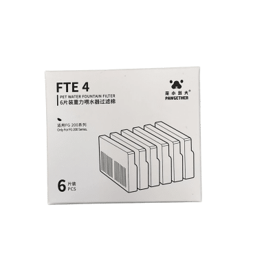Pawgether FTE-4 Fresh Go 200 Hazneli Su Kabı için Yedek Filtre Kartuşu (6'lı)