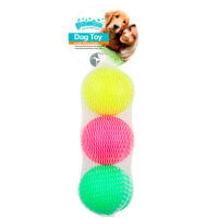 Pawise Sünger Parlak Renk Köpek Top Oyuncağı 19cm (3'lü)