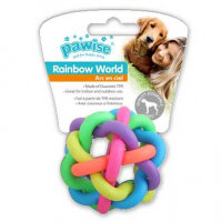 Pawise Rainbow World Örgü Top Köpek Oyuncağı 7,5cm