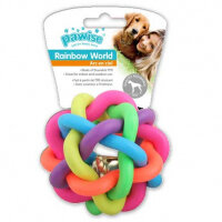 Pawise Rainbow World Örgü Top Köpek Oyuncağı 10,5cm