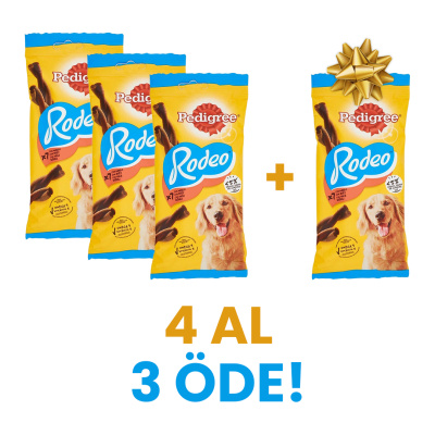 Pedigree Rodeo Biftekli Köpek Ödül Çubuğu 123gr (7'li) (4 Al 3 Öde)