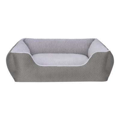 Pet Comfort Echo Peluş Köpek Yatağı 105x80cm (Gri) [L]
