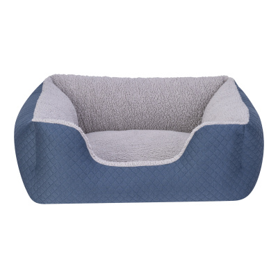 Pet Comfort Echo Peluş Kedi ve Köpek Yatağı 60x50cm (Mavi) [S]