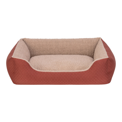 Pet Comfort Bravo Duo Peluş Köpek Yatağı 75x60cm (Tarçın) [M]