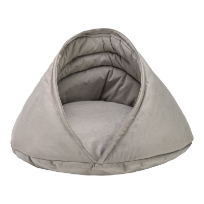 Pet Comfort Oyster Kedi ve Köpek Yatağı 55x55x32cm (Gri)