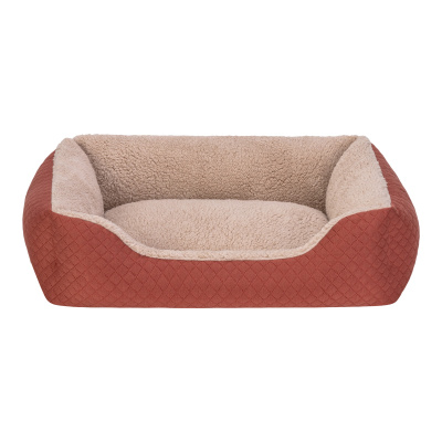 Pet Comfort Bravo Duo Peluş Kedi ve Köpek Yatağı 55x45cm (Tarçın) [S]