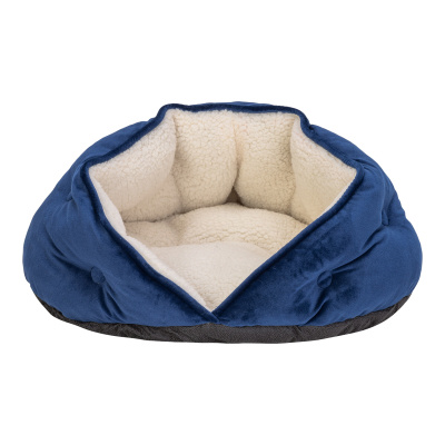Pet Comfort Paris Peluş Kedi ve Köpek Yatağı 50cm (Lacivert)