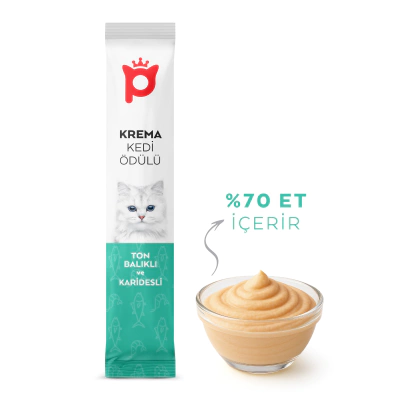 Petlebi Ton Balıklı ve Karidesli Krema Kedi Ödül Maması 14gr