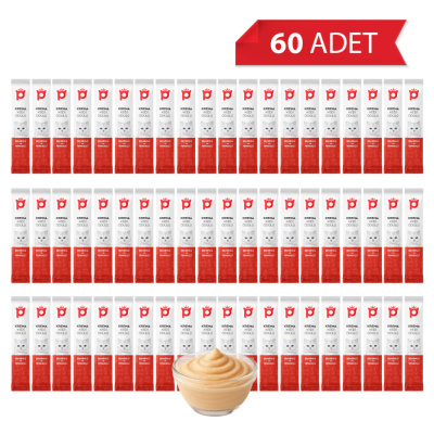 Petlebi Somonlu ve Yengeçli Krema Kedi Ödül Maması 14gr (60 Adet)