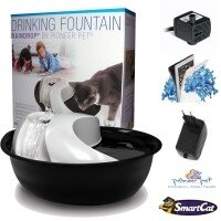 Pioneer Pet Kedi ve Köpekler için Otomatik Su Kabı 1770ml (Siyah)