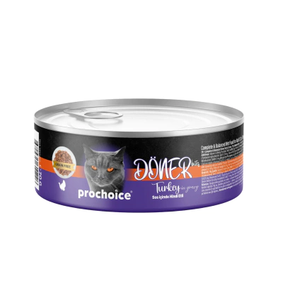 ProChoice Döner Bites Sos İçinde Hindili Yetişkin Kedi Konservesi 70gr