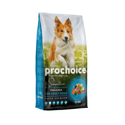 ProChoice Sensitive Skin Balık ve Pirinçli Hassas Derili Köpekler için Yetişkin Köpek Maması 12kg