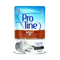 Proline Pouch Jöle İçinde Dana Etli Yetişkin Kedi Konservesi 100gr