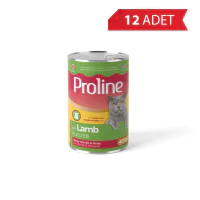 Proline Sos İçinde Parça Kuzu Etli Yetişkin Kedi Konservesi 400gr (12 Adet)