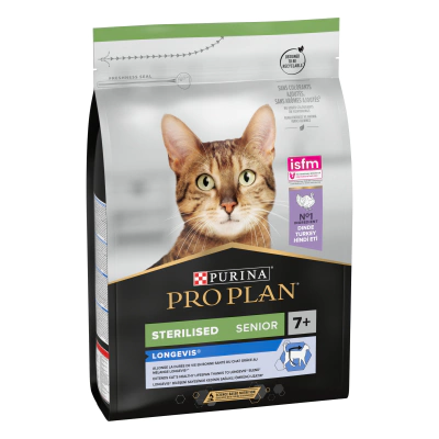 Pro Plan 7+ Hindili Kısırlaştırılmış Yaşlı Kedi Maması 3kg