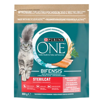 Purina One Somonlu Kısırlaştırılmış Kedi Maması 800gr