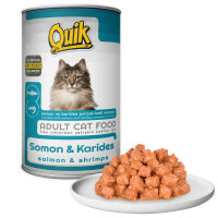 Quik Somonlu Karidesli Yetişkin Kedi Konservesi 415gr