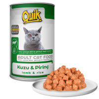 Quik Kuzu Etli ve Pirinçli Yetişkin Kedi Konservesi 415gr