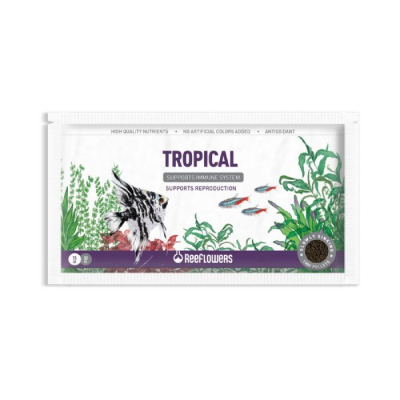 ReeFlowers Tropical 1mm Tropikal Tatlı Su Balıkları için Akvaryum Pellet Yemi 15gr