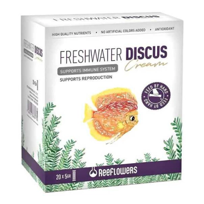 ReeFlowers Freshwater Discus Cream Discus Balıkları için Akvaryum Jel Yemi 20x5gr