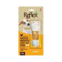 Reflex Tavuk Eti Sargılı Düğümlü Köpek Çiğneme Kemiği 40gr
