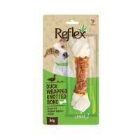Reflex Ördek Eti Sargılı Düğümlü Köpek Çiğneme Kemiği 80gr