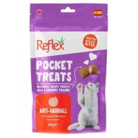 Reflex Pocket Treats Anti-Hairball Tüy Yumağı Kontrolü Kedi Ödül Maması 60gr