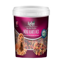 Reflex Karışık Renkli Mini Kalpli Yarı Yumuşak Köpek Ödül Maması 500gr
