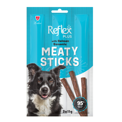 Reflex Plus Meaty Sticks Somonlu Köpek Çubuk Köpek Ödül Maması 11gr (3'lü)
