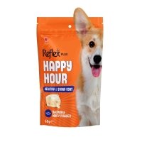 Reflex Plus Happy Hour Sağlıklı ve Parlak Tüyler İçin Destekleyici Köpek Ödül Maması 60gr