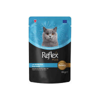 Reflex Plus Sos İçinde Parça Balık Etli Yetişkin Kedi Konservesi 85gr