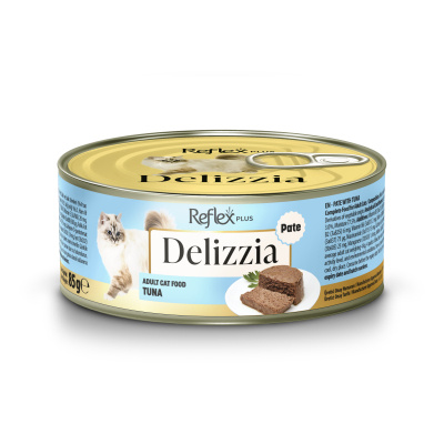 Reflex Plus Delizzia Ton Balıklı Kıyılmış Yetişkin Kedi Konservesi 85gr