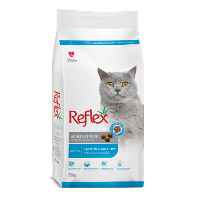 Reflex Somonlu ve Hamsili Yetişkin Kedi Maması 15kg