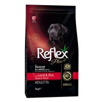 Reflex Plus Orta ve Büyük Irk Kuzu Etli Yetişkin Köpek Maması 3kg